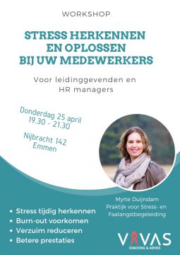 workshop voor leidinggevenden burnout beter voorkomen dan genezen